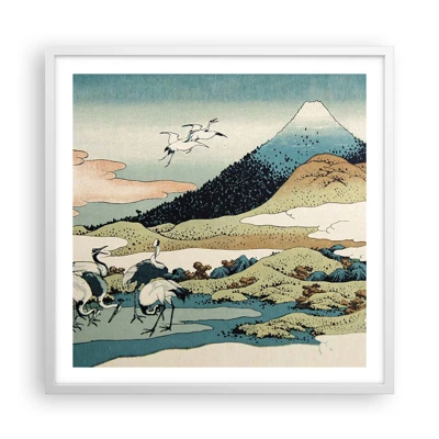 Poster in cornice bianca - Nello spirito giapponese - 60x60 cm
