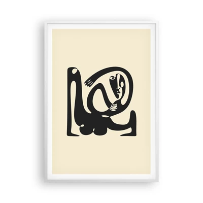 Poster in cornice bianca - Quasi Picasso - 70x100 cm