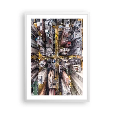 Poster in cornice bianca - Saluti da Hong Kong - 50x70 cm