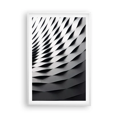 Poster in cornice bianca - Sulla cresta dell'onda - 61x91 cm