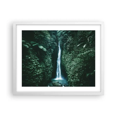 Poster in cornice bianca - Terme tropicali - 50x40 cm