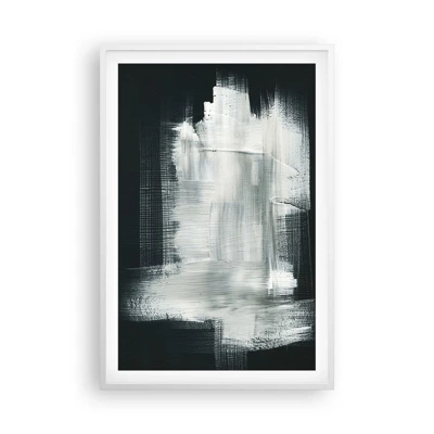 Poster in cornice bianca - Tessuto in verticale e in orizzontale - 61x91 cm