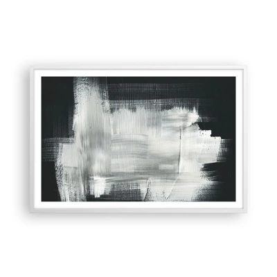 Poster in cornice bianca - Tessuto in verticale e in orizzontale - 91x61 cm