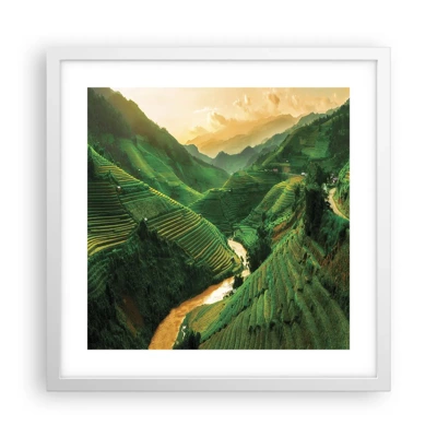 Poster in cornice bianca - Valle del Vietnam - 40x40 cm