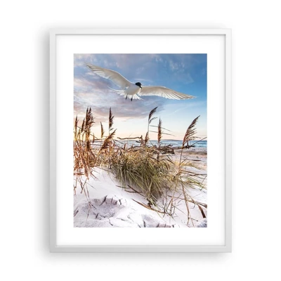 Poster in cornice bianca - Vento dal mare - 40x50 cm