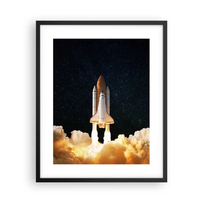 Poster in cornice nera - Ad astra! - 40x50 cm