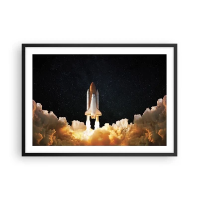 Poster in cornice nera - Ad astra! - 70x50 cm