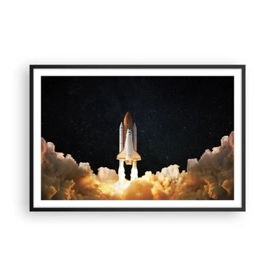 Poster in cornice nera - Ad astra! - 91x61 cm