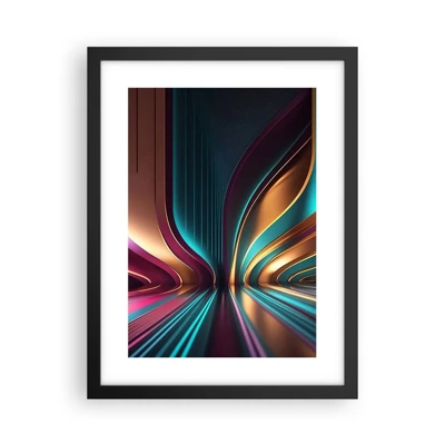 Poster in cornice nera - Architettura di luce - 30x40 cm