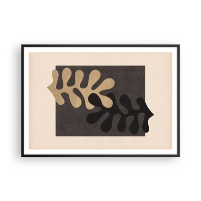 Poster in cornice nera 60x60 cm - Assenza e completamento - Arttor