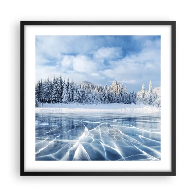 Poster in cornice nera 61x91 cm - Direttamente dalla nebbia di neve -  Arttor - Decorazioni da parete moderne e originali, per il salotto e la camera  da letto