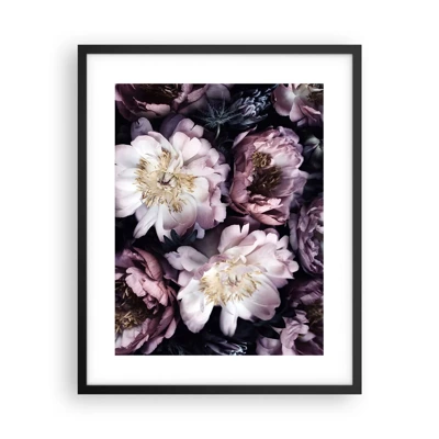 Poster in cornice nera - Bouquet nel vecchio stile - 40x50 cm