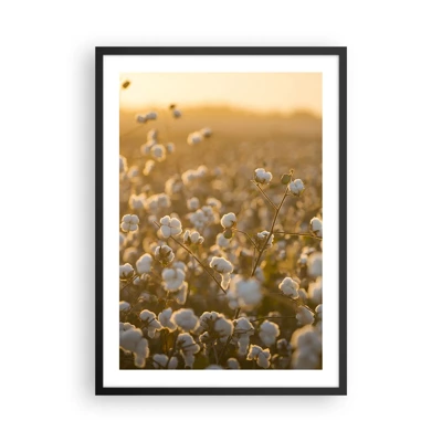 Poster in cornice nera - Campo di morbidezza - 50x70 cm