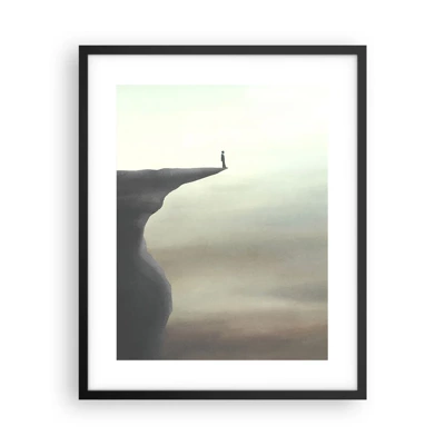 Poster in cornice nera - Certamente verso l'alto! - 40x50 cm