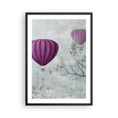 Poster in cornice nera - Come navi nel cielo - 50x70 cm