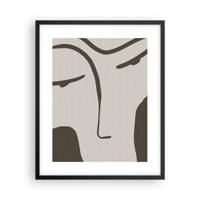 Poster in cornice nera - Come un quadro di Modigliani - 40x50 cm