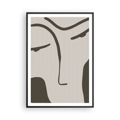 Poster in cornice nera - Come un quadro di Modigliani - 70x100 cm