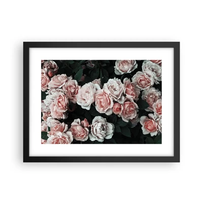 Poster in cornice nera - Composizione di rose - 40x30 cm