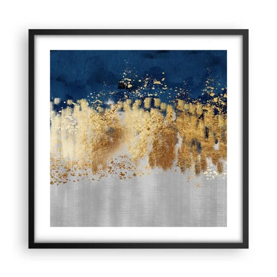 Poster in cornice nera - Composizione moderna con bagliore - 50x50 cm