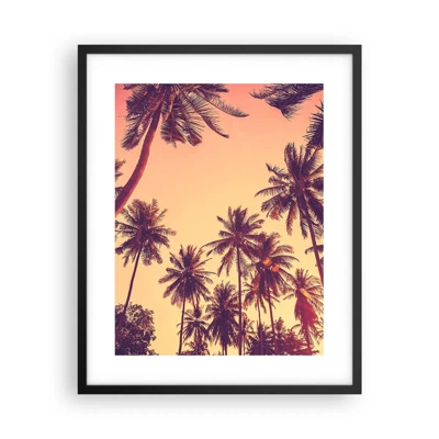 Poster in cornice nera - Composizione tropicale - 40x50 cm