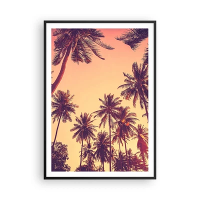 Poster in cornice nera - Composizione tropicale - 70x100 cm