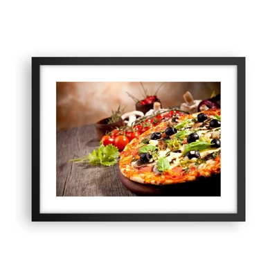 Poster in cornice nera - Con ingredienti tellurici - 40x30 cm