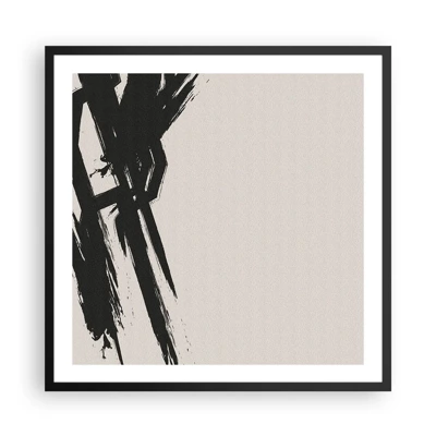 Poster in cornice nera - Corsa sfrenata - 60x60 cm