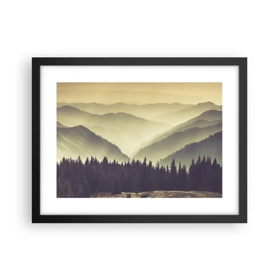 Poster in cornice nera - Dopo sette montagne… - 40x30 cm