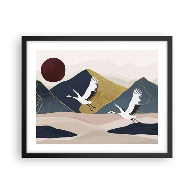 Poster in cornice nera - E la giornata è nuovamente VOLATA - 50x40 cm