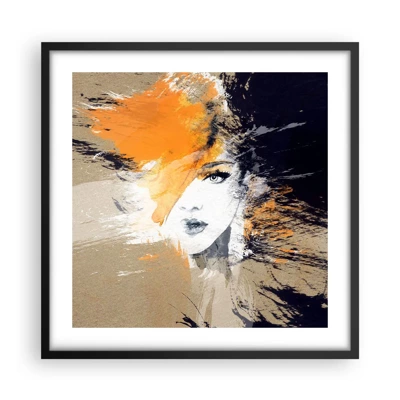 Poster in cornice nera - E la luce fu - 50x50 cm