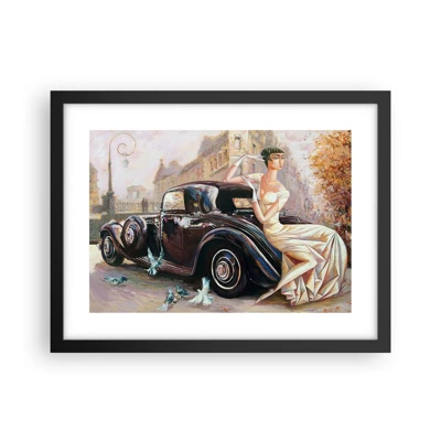 Poster in cornice nera - Eleganza in stile retro - 40x30 cm