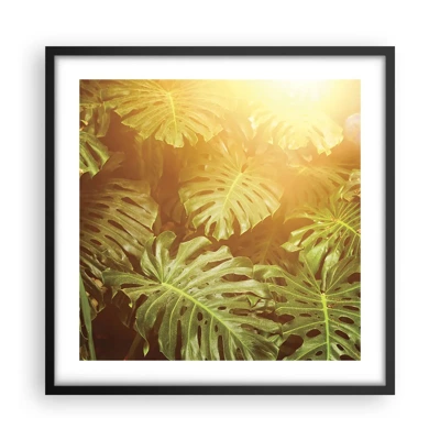 Poster in cornice nera - Entrando nel verde... - 50x50 cm