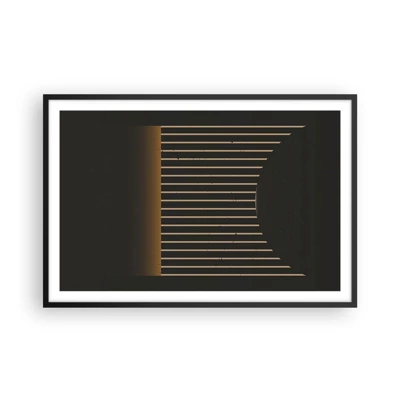 Poster in cornice nera - Esaminare l'oscurità - 91x61 cm