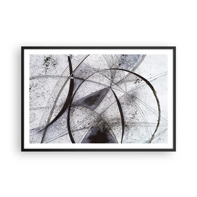 Poster in cornice nera - Fantasia futuristica - 91x61 cm