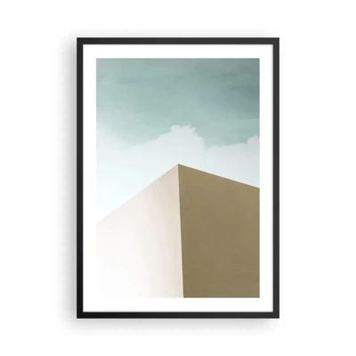 Poster in cornice nera - Geometria di un'estate assolata - 50x70 cm