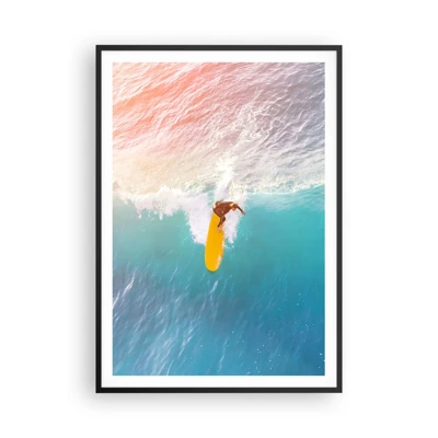 Poster in cornice nera - Il cavaliere dell'oceano - 70x100 cm