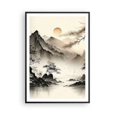 Poster in cornice nera - Il fascino irripetibile dell'oriente - 70x100 cm