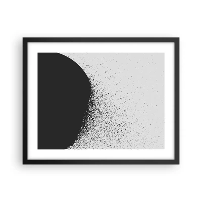 Poster in cornice nera - Il movimento delle particelle - 50x40 cm