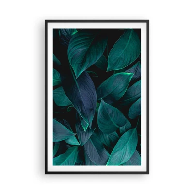 Poster in cornice nera - Il verde puro - 61x91 cm