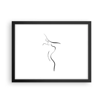 Poster in cornice nera - Inafferrabile come un'onda - 40x30 cm