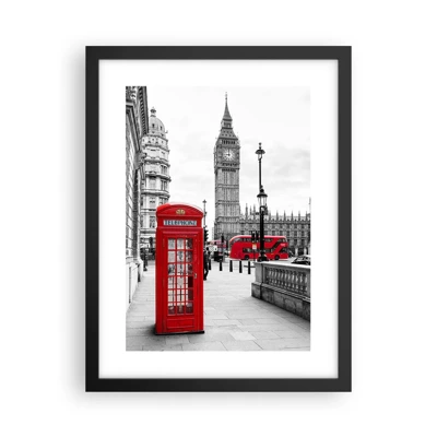 Poster in cornice nera - Indubbiamente Londra - 30x40 cm