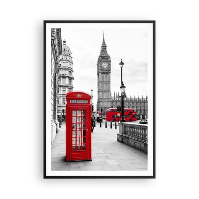 Poster in cornice nera - Indubbiamente Londra - 70x100 cm