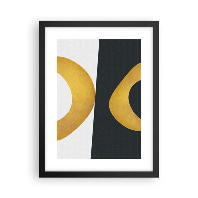 Poster in cornice nera - Iniziamo dall'oro - 30x40 cm