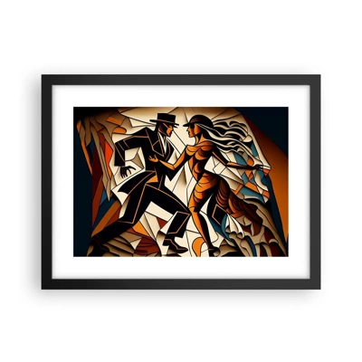 Poster in cornice nera - La danza della passione - 40x30 cm