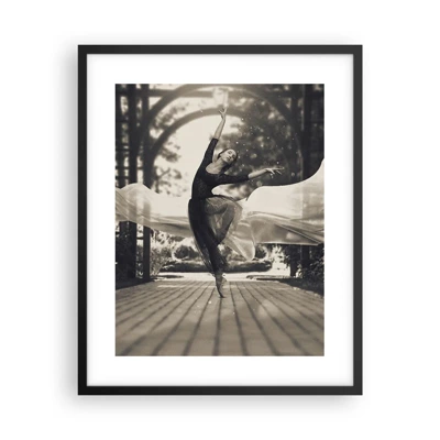 Poster in cornice nera - La danza dello spirito del giardino - 40x50 cm