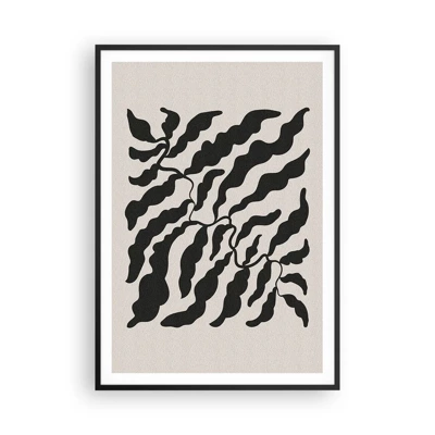 Poster in cornice nera - La natura del quadrato - 70x100 cm