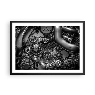 Poster in cornice nera - La poesia della meccanica - 70x50 cm