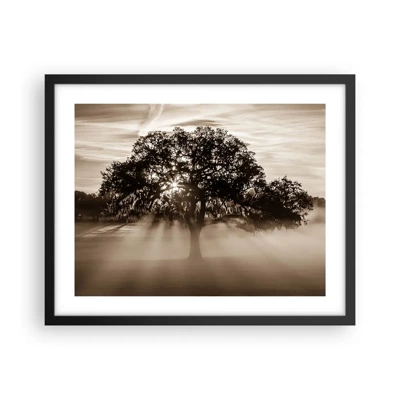 Poster in cornice nera - L'albero delle sole buone notizie - 50x40 cm