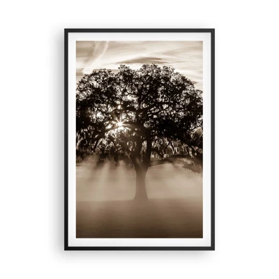 Poster in cornice nera - L'albero delle sole buone notizie - 61x91 cm