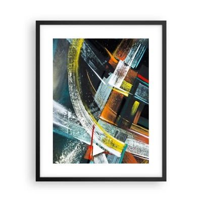 Poster in cornice nera - L'energia del movimento - 40x50 cm